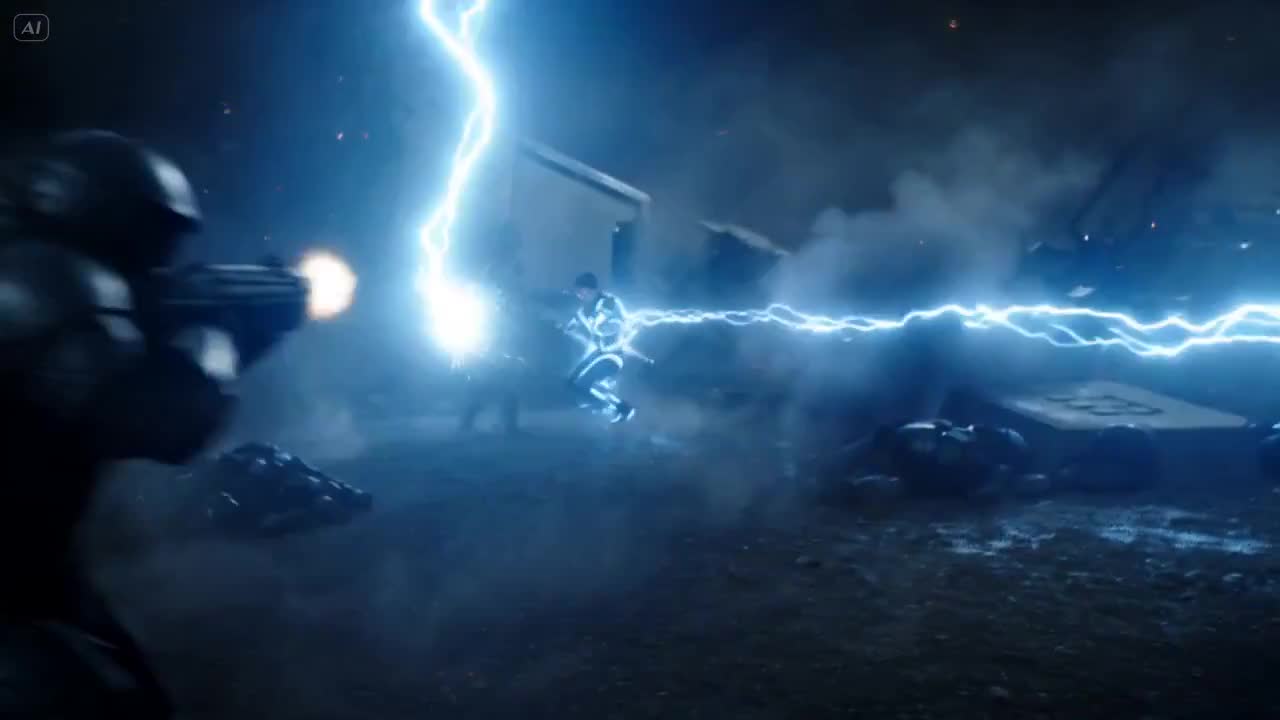 Seedance 2.0 Prompt: Superhuman Lightning Combat