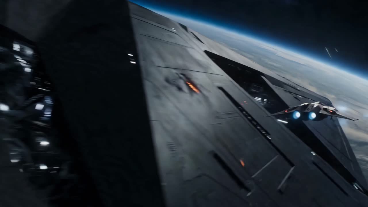Seedance 2.0 Prompt: Surgical Sci-Fi Spaceship Battle