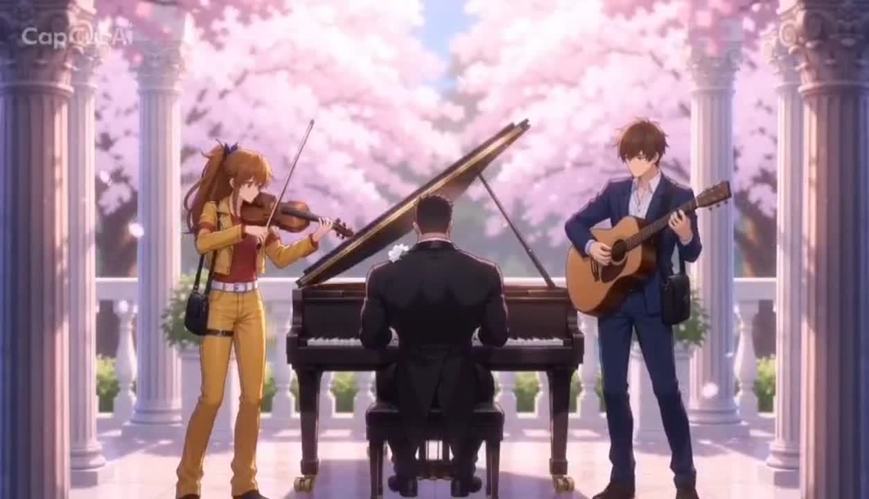 Seedance 2.0 Prompt: Surreal Japanese Bounty Hunters Playing Music