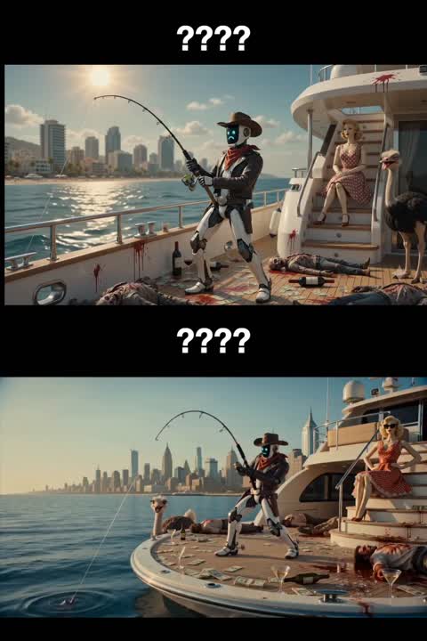 Seedance 2.0 Prompt: Zombie Scavenger Yacht Dream