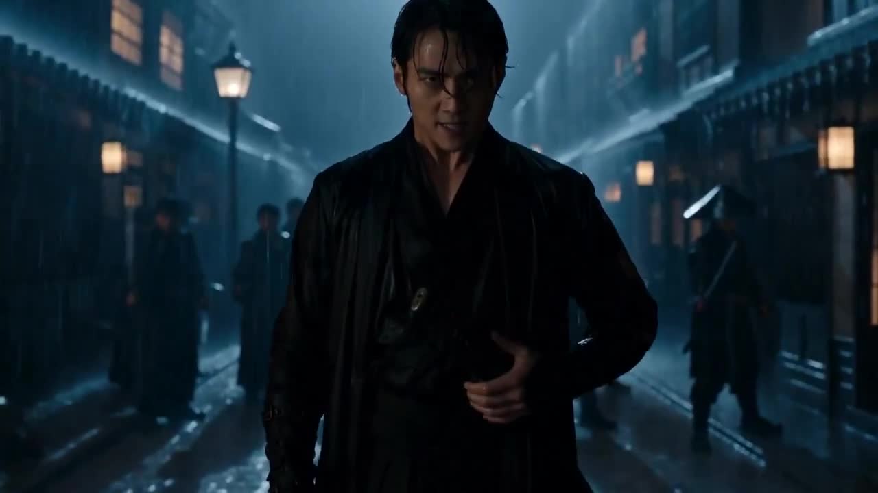 Seedance 2.0 Prompt: Cinematic Swordsman in Heavy Rain
