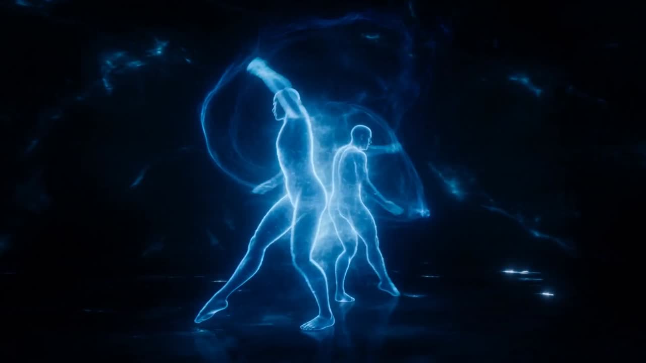 Seedance 2.0 Prompt: Synchronized Blue Echoes Dance