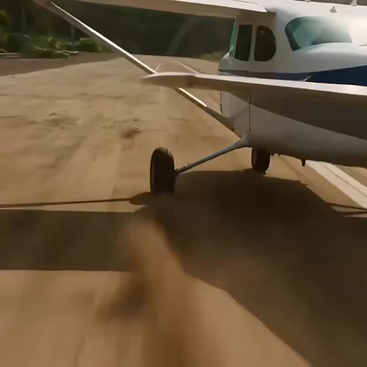 Seedance 2.0 Prompt: T-Rex Jungle Airstrip Escape Scene
