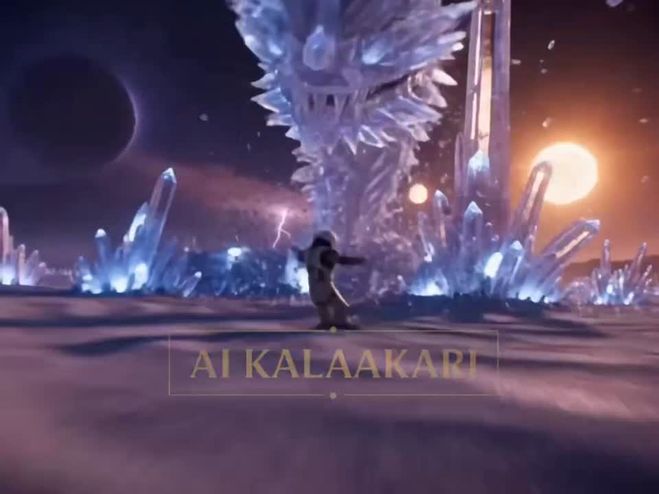 Seedance 2.0 Prompt: Crystal Worm Ambush on Alien Planet