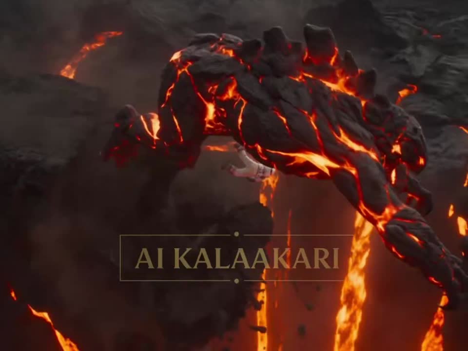 Seedance 2.0 Prompt: Volcanic Alien Beast Duel Survival Horror
