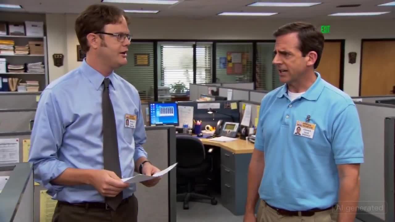 The Office: Dwight & Michael Discuss 'Mogging' - Seedance 2.0 Prompt