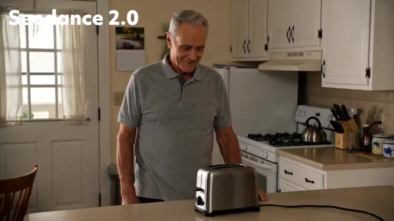 Seedance 2.0 Prompt: Toaster Rocket Jumpscare Video