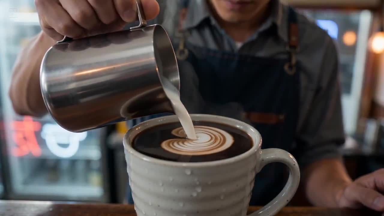 Seedance 2.0 Prompt: Tokyo Barista Latte Art