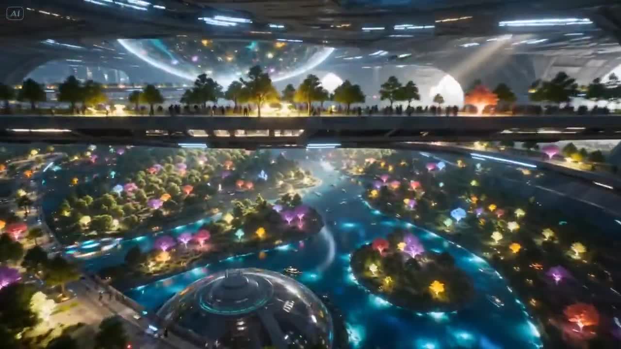 Seedance 2.0 Prompt: Cinematic Tour of 'ARC' Underground City