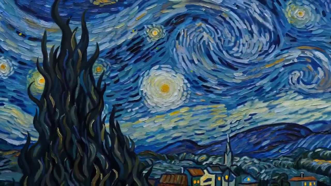 Seedance 2.0 Prompt: Van Gogh Post-Impressionism Abstract Animation