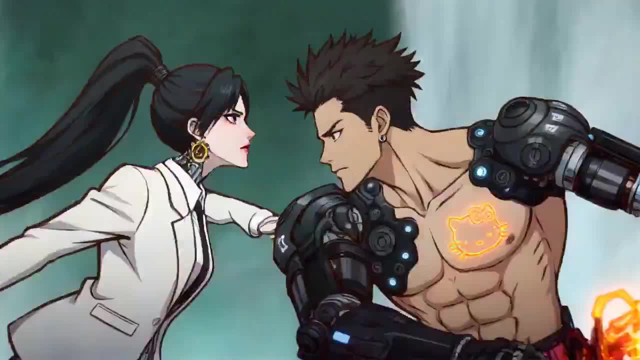 Seedance 2.0 Prompt: Cyber Wuxia Fight Sequence Video