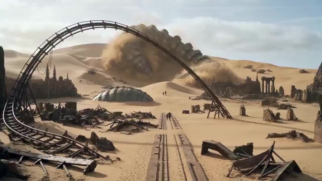 Seedance 2.0 Prompt: Viking Warrior vs. Mechanical Sand Worm