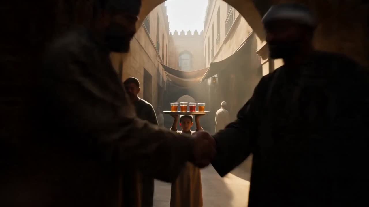 Seedance 2.0 Prompt: Cinematic 1960s Cairo Bazaar Video