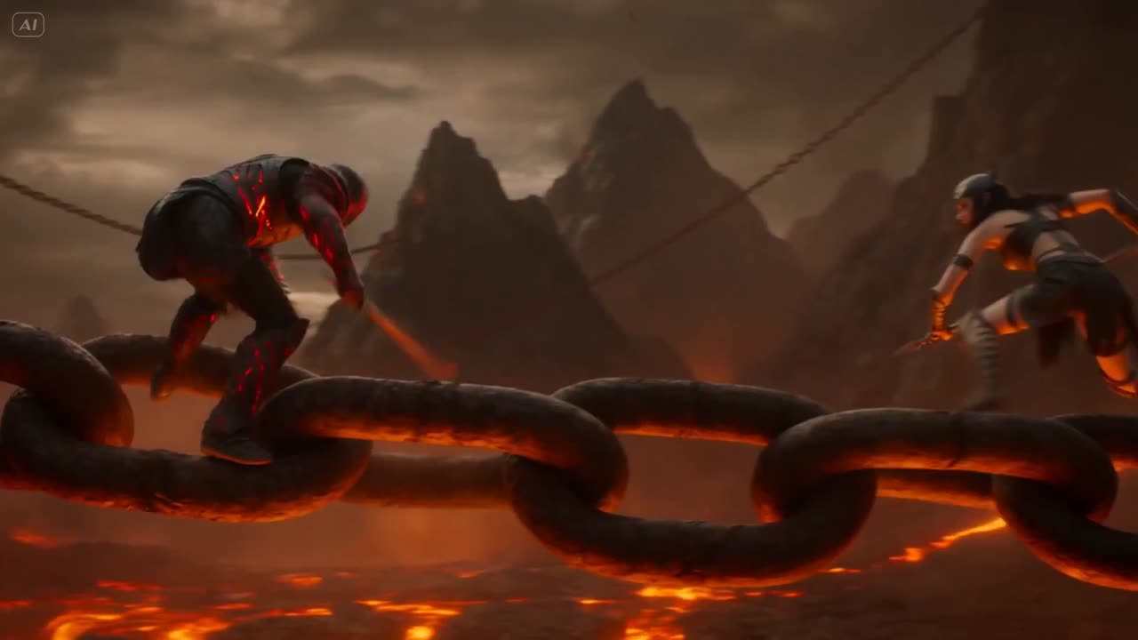 Seedance 2.0 Prompt: Volcanic Canyon Titan Awakening