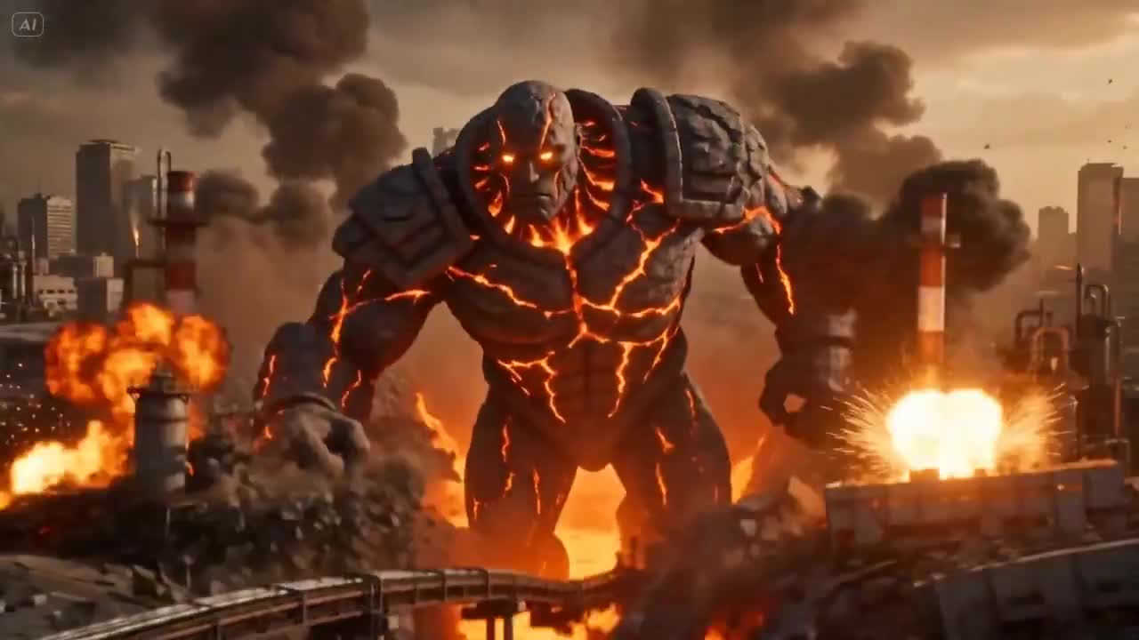 Seedance 2.0 Prompt: Volcanic City Destruction Video
