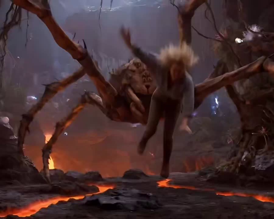 Seedance 2.0 Prompt: Volcanic Web Escape