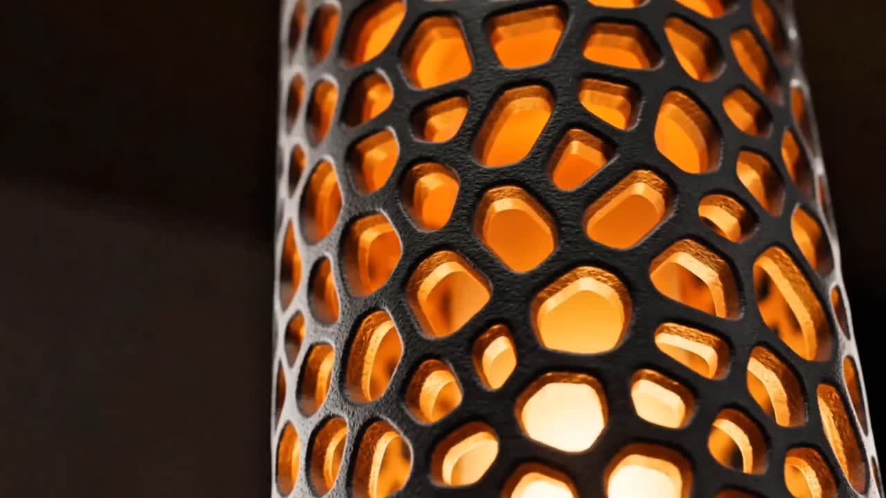 Seedance 2.0 Prompt: Voronoi Lamp Product Animation