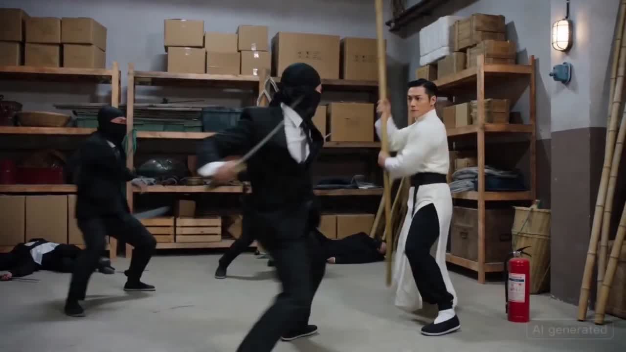 Seedance 2.0 Prompt: Warehouse Action Sequence