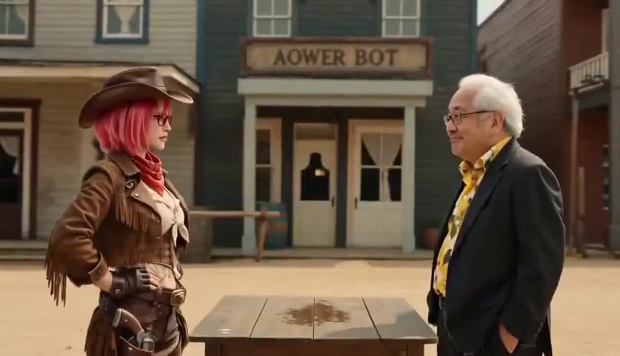 Seedance 2.0 Prompt: Western Arm Wrestling Narrative Video