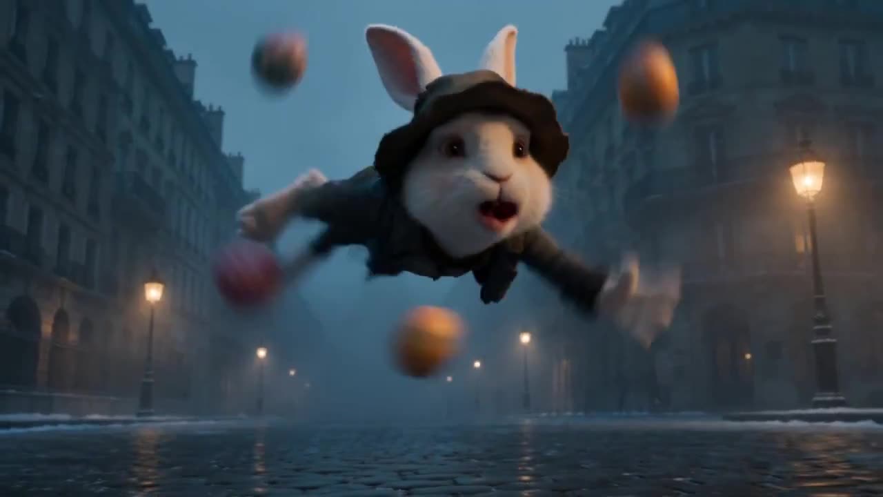 Seedance 2.0 Prompt: Whimsical Easter Bunny Drama in 18th-Century Paris