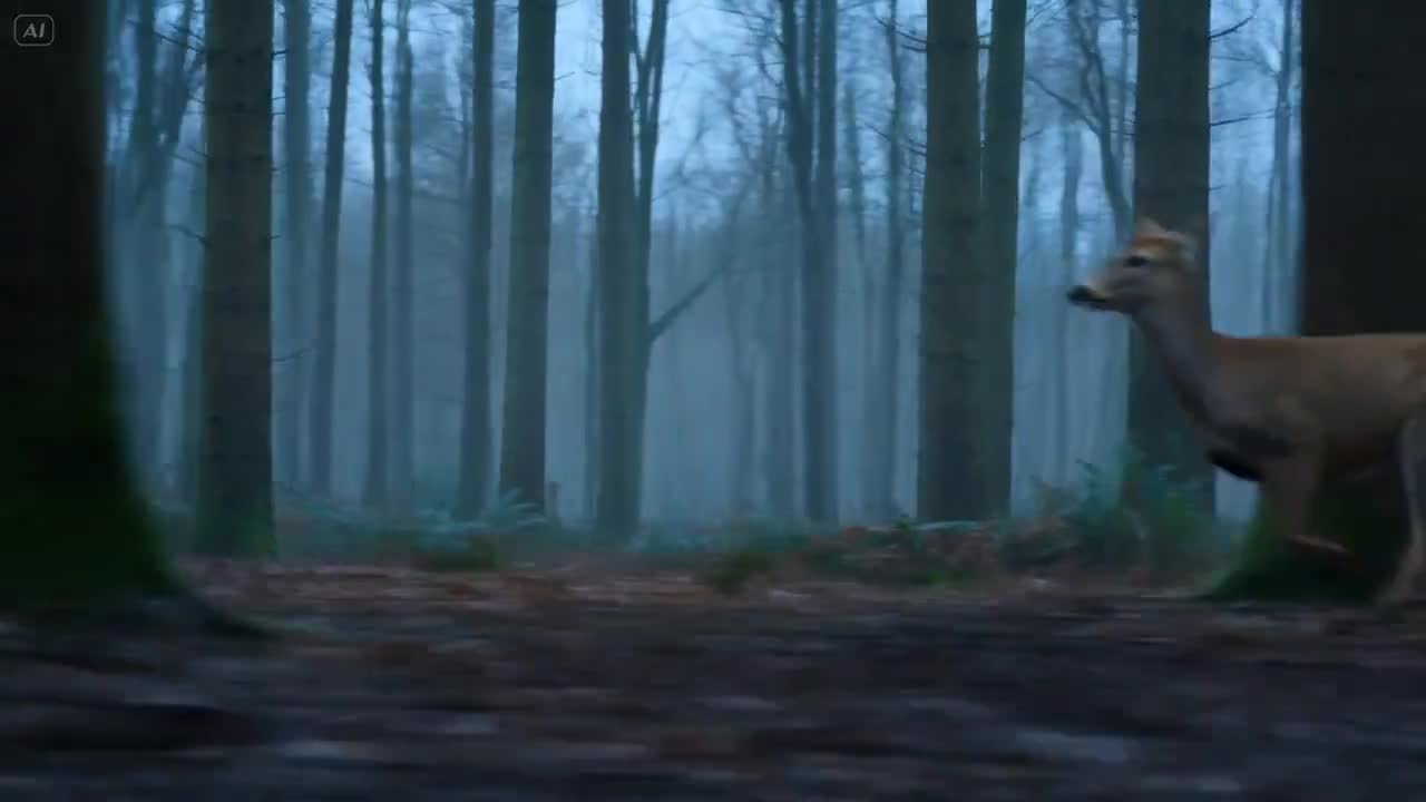 Seedance 2.0 Prompt: Ultra-realistic Wolf-Deer Chase