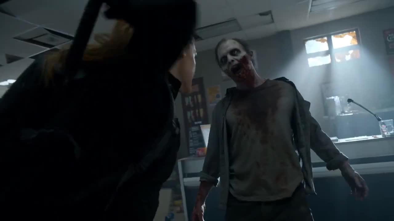Seedance 2.0 Prompt: Zombie Hunter Supermarket Showdown
