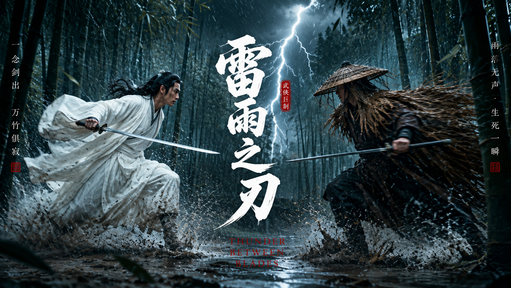 Wuxia Rain Duel: Seedance 2.0 AI Video Prompt