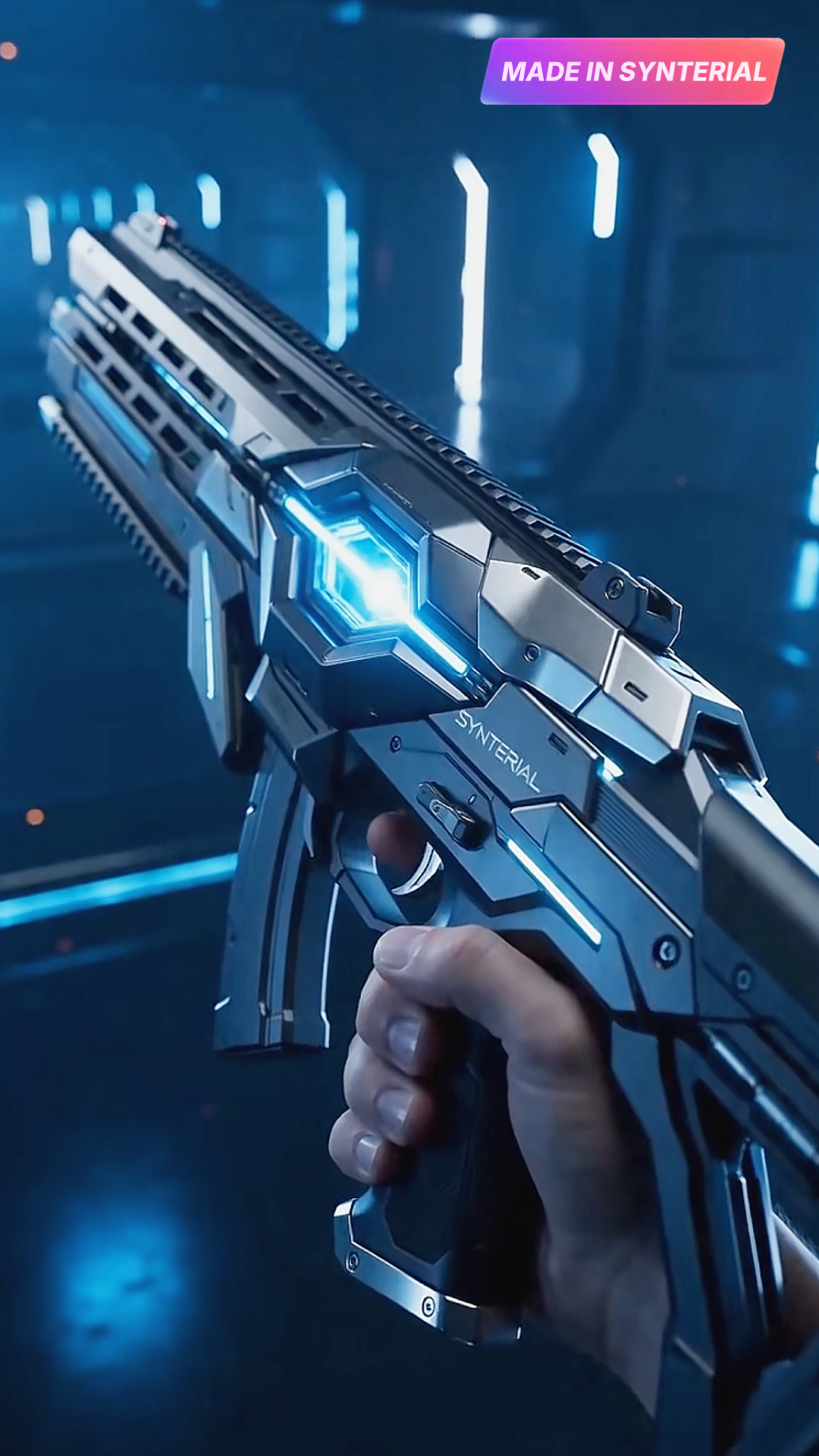 Seedance 2.0 Prompt: Continuous POV Sci-Fi Weapon Transformation