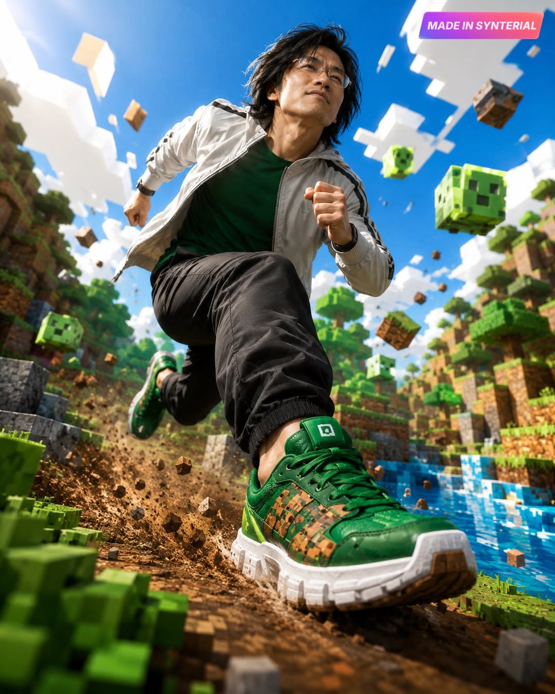 Voxel Game World Character Action - ChatGPT Image Prompt AI image prompt preview generated with Synterial