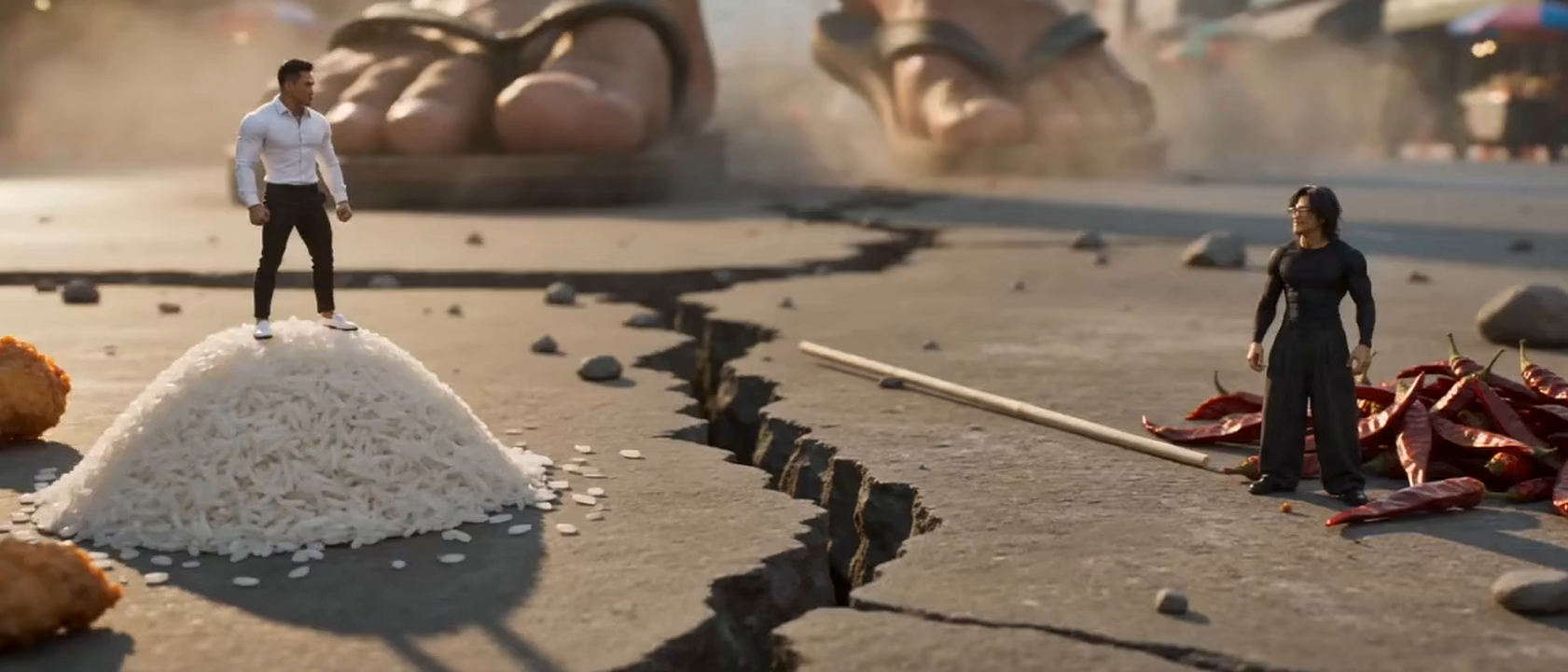 Ant-Sized Martial Arts Showdown in Thailand | Ultra-Realistic IMAX Macro Cinematic Prompt